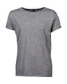 Heren T-shirt Tee Jays 5062 Roll-Up Heather Grey